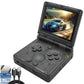 RG35XXSP Handheld Game Console 3.5 inch IPS Screen 3300mAh System Clamshell Retro Games Consoles Flip Compatible with TV-Out 64G Black Transparent