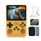 R36S Handheld Game Console 3.5-in 640*480 IPS OCA Screen 3200mAh ArkOS RK3326 Yellow-64GBVer.