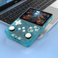 R36S Handheld Game Console 3.5-in 640*480 IPS OCA Screen 3200mAh ArkOS RK3326 Cyan Transparent-64GBVer.