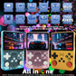 R36S Handheld Game Console 3.5-in 640*480 IPS OCA Screen 3200mAh ArkOS RK3326 Pink Transparent-64GBVer.
