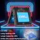RG35XXSP Handheld Game Console 3.5 inch IPS Screen 3300mAh System Clamshell Retro Games Consoles Flip Compatible with TV-Out 64G Black Transparent