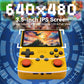R36S Handheld Game Console 3.5-in 640*480 IPS OCA Screen 3200mAh ArkOS RK3326 Yellow-64GBVer.