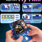 My Mini Handheld Game Console 3.5-in 640*480 IPS OCA Screen RK3326 4000mAh with Portable Case Blue Transparent-64GB