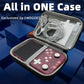 R36S Handheld Game Console 3.5-in 640*480 IPS OCA Screen 3200mAh ArkOS RK3326 Pink Transparent-64GBVer.