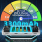 EWDGOES RG35XX H Handheld Game Console 3.5-in IPS Screen H700 3300mAh RG 35XX H Preinstalled Emulator System 64GB Transparent White