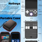 My Mini Handheld Game Console 3.5-in 640*480 IPS OCA Screen RK3326 4000mAh with Portable Case Blue Transparent-64GB