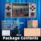 RG35XX H Handheld Game Console 3.5-in IPS Screen H700 3300mAh RG 35XX H Preinstalled Emulator System 64GB Transparent Purple